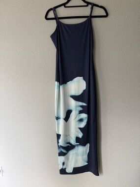 Women’s Navy Blue Floral Slip Dress